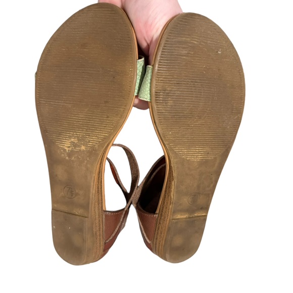 Women’s Flat Sandals With Double Ankle Straps, Zippered Back, Open Toe. Size 7.5 - Picture 6 of 8